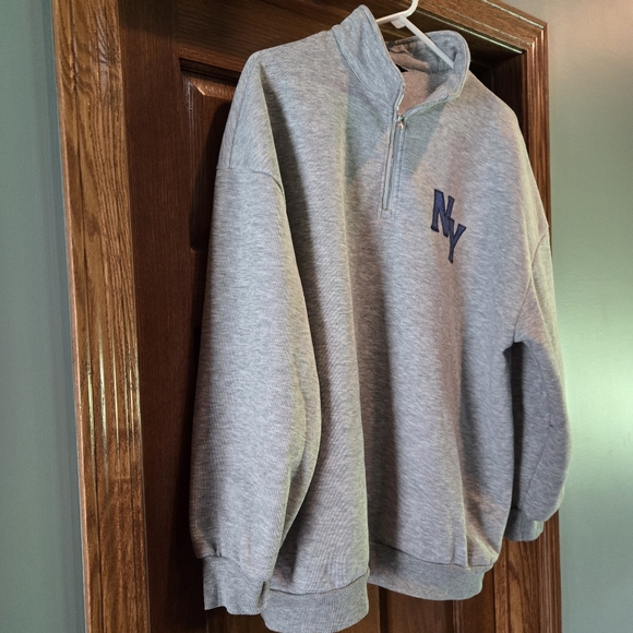 SHEIN Gray Fleece-Lined Sweatshirt - Picture 11 of 15